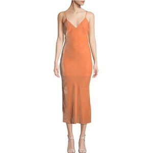 Le Superbe Nomad Velvet Silk Midi Slip Dress 8
